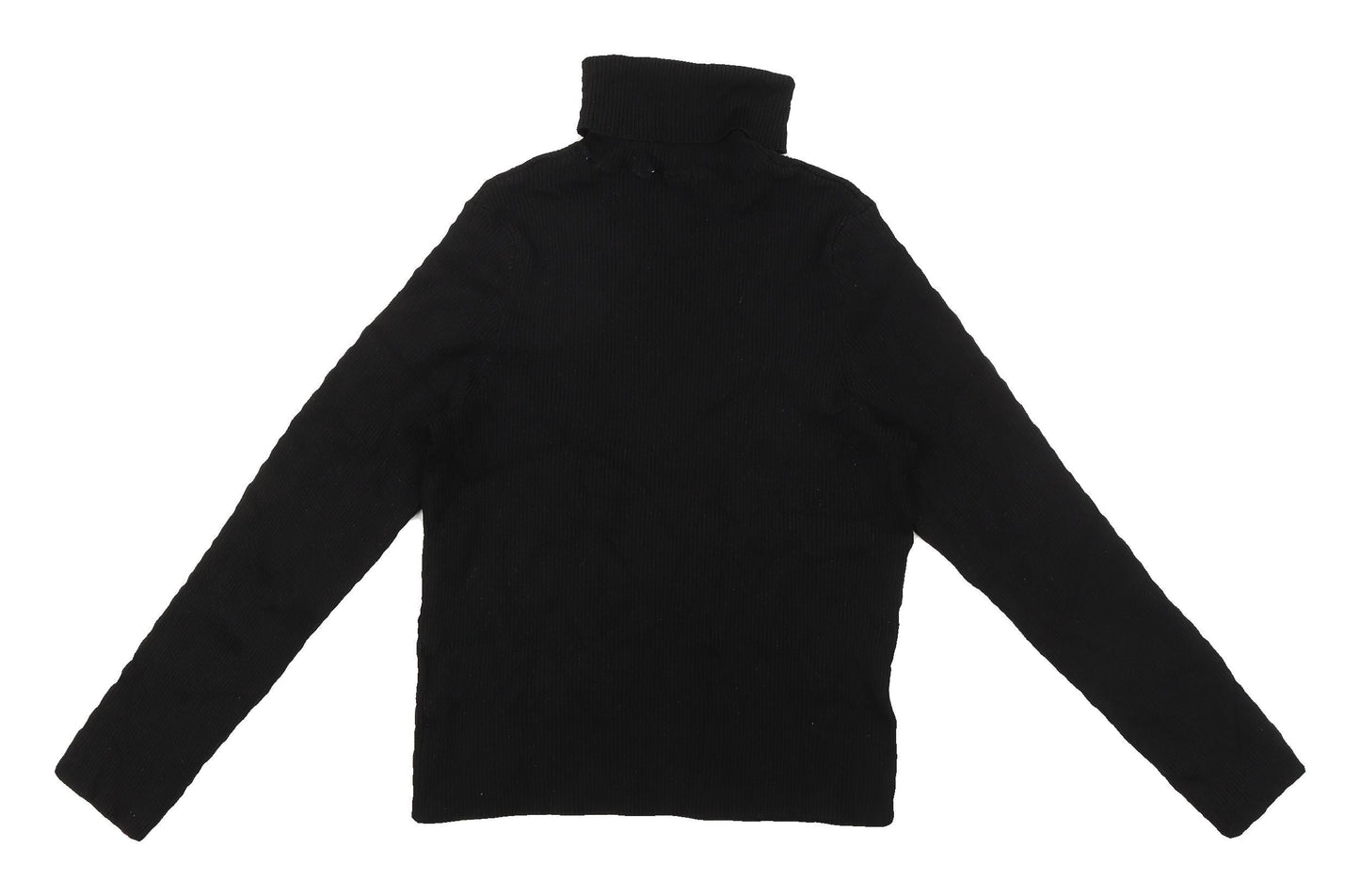 H&M Divided Women's Black Roll Neck Jumper L