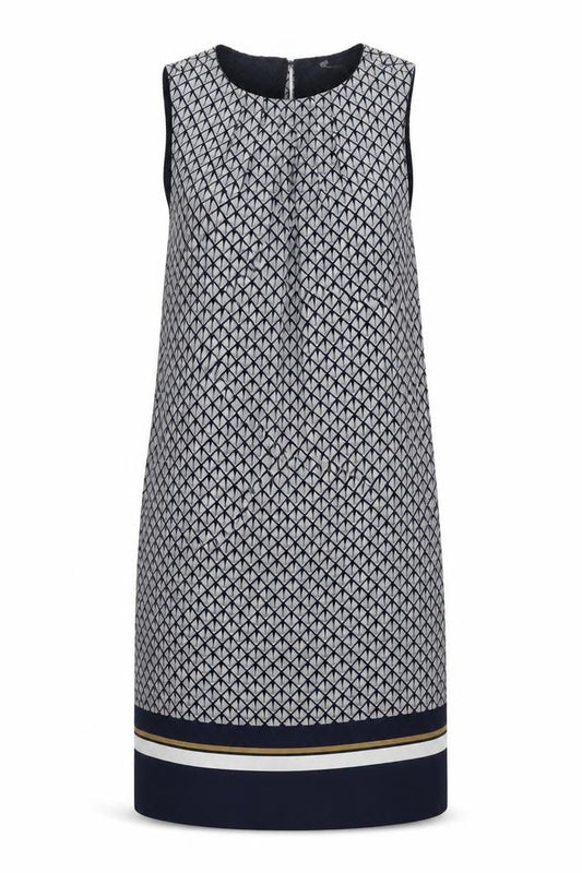 H&M Women's Geometric Shift Dress UK 8 Multicolour