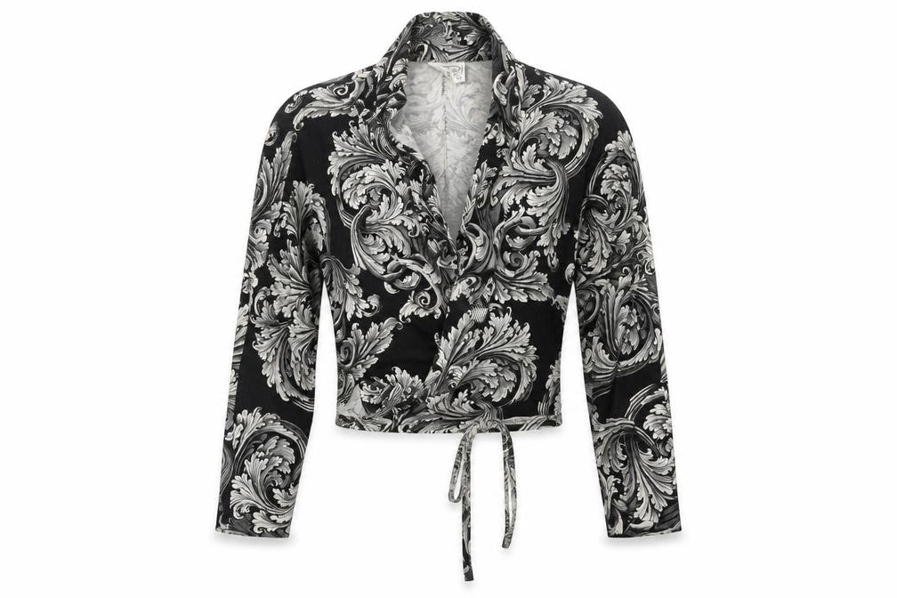 Miss Selfridge Women's Black Wrap Blouse M