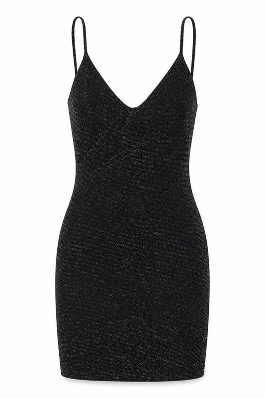 Front view of PRETTYLITTLETHING Black Bodycon Dress, size 6