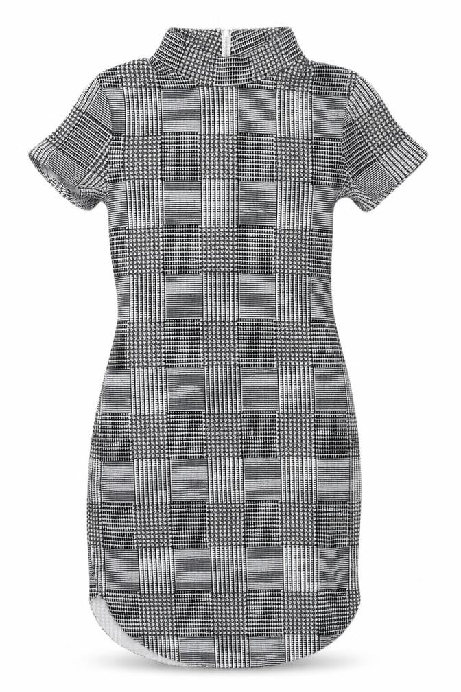 AX Women's Check Bodycon Dress - Size 12