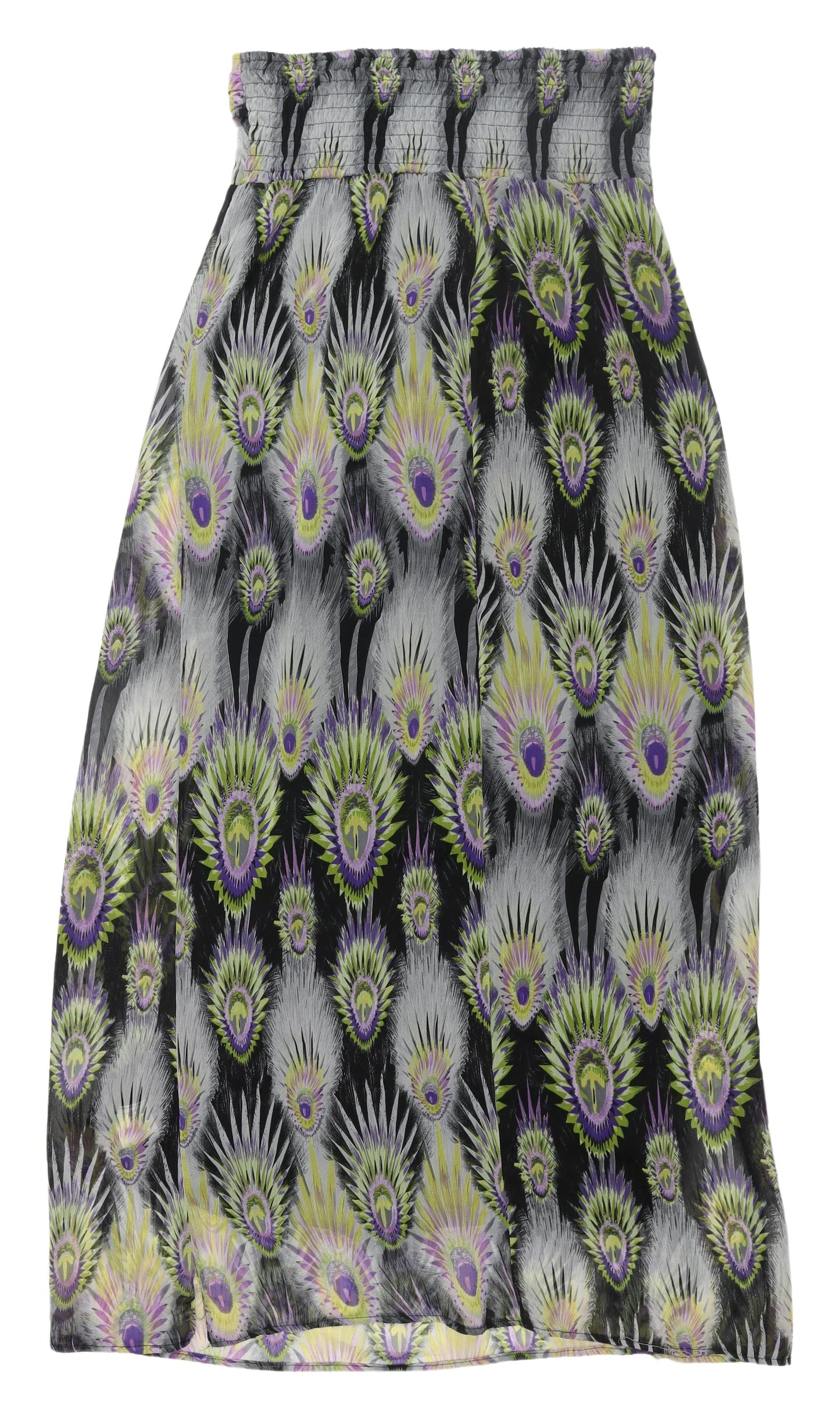 Women's Multicoloured Midi Dress, Size 10, Geometric Pattern