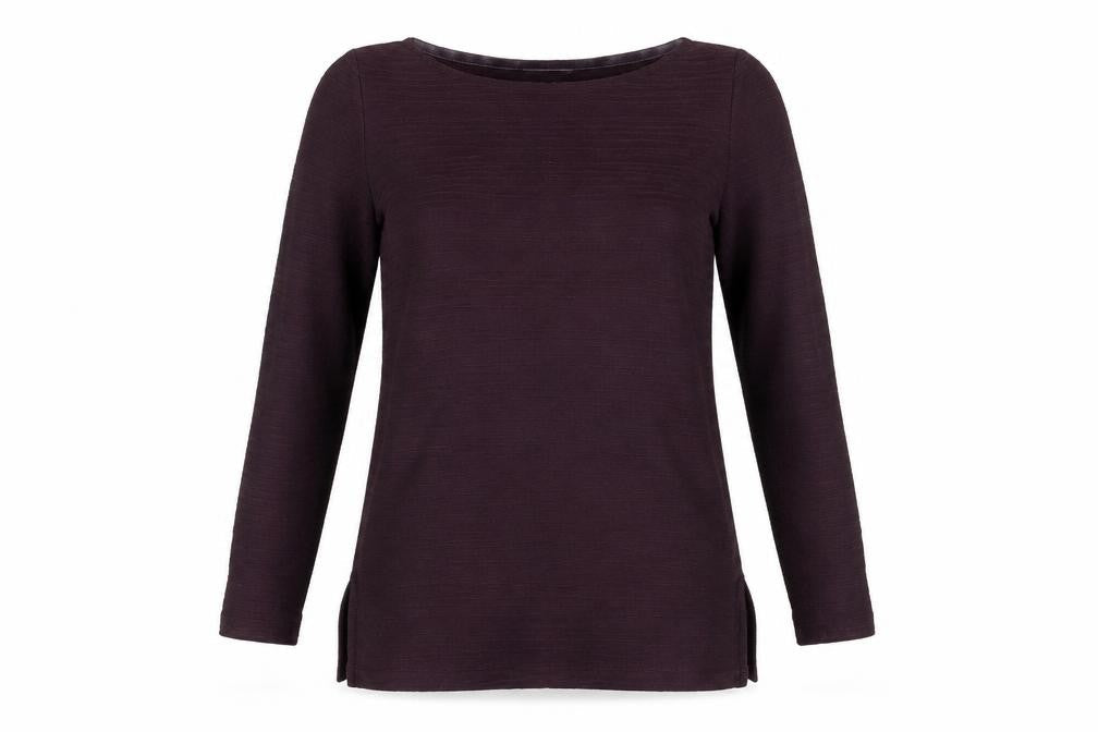 Marks & Spencer Womens Purple Basic Long Sleeve T-Shirt