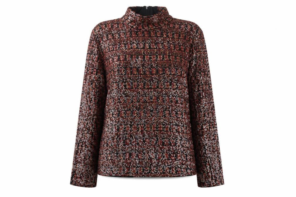 Zara Women's Multicoloured Sequin High Neck Blouse