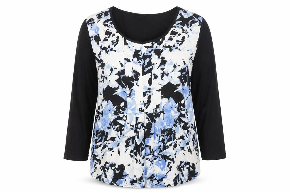 Together Women's Floral Scoop Neck Blouse M