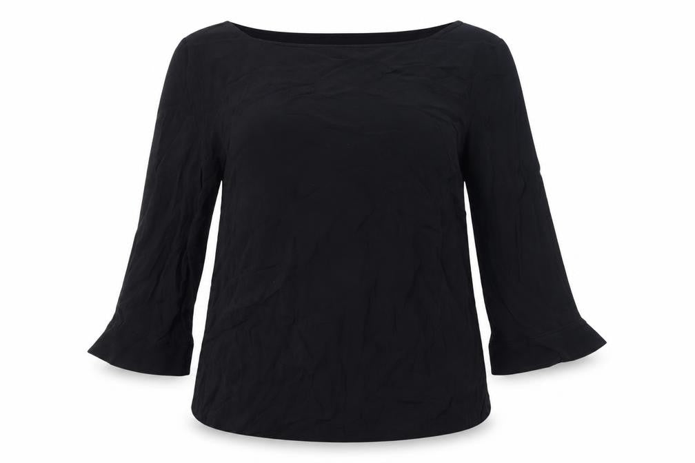 Next Women's Black Boat Neck Blouse UK 12 Casual