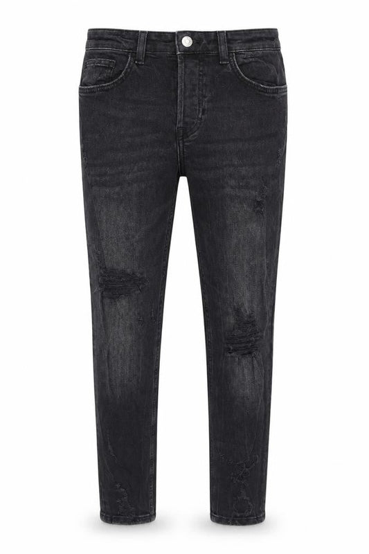 Zara Womens Black Skinny Distressed Jeans Size 12