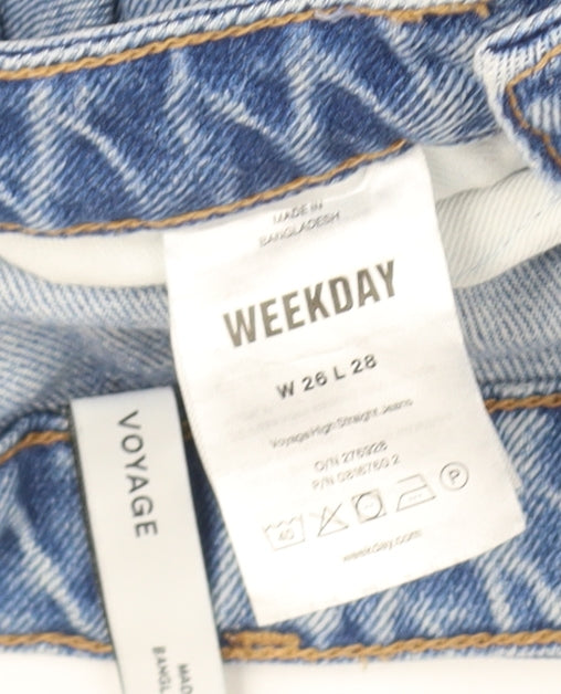 Weekday Women's Light Blue Straight Jeans