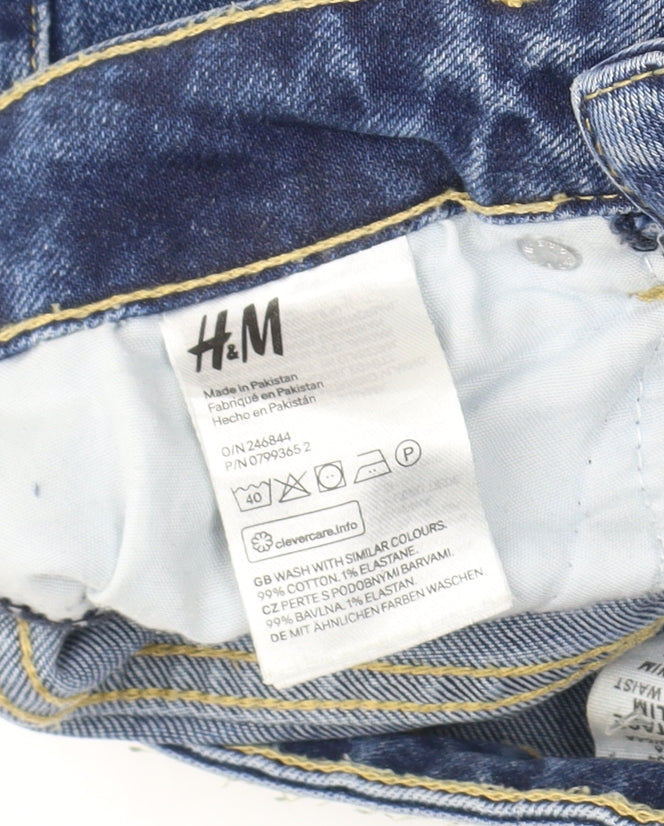 H&M Women's Blue Slim Fit High Rise Jeans