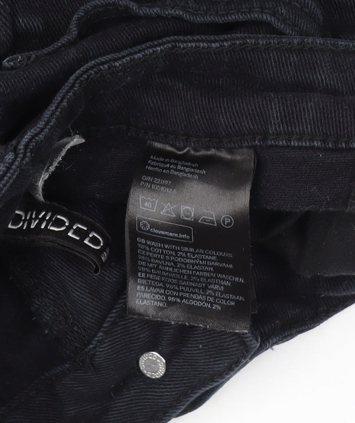 Divided Women's Black Mom Jeans Size 6 Relaxed Fit