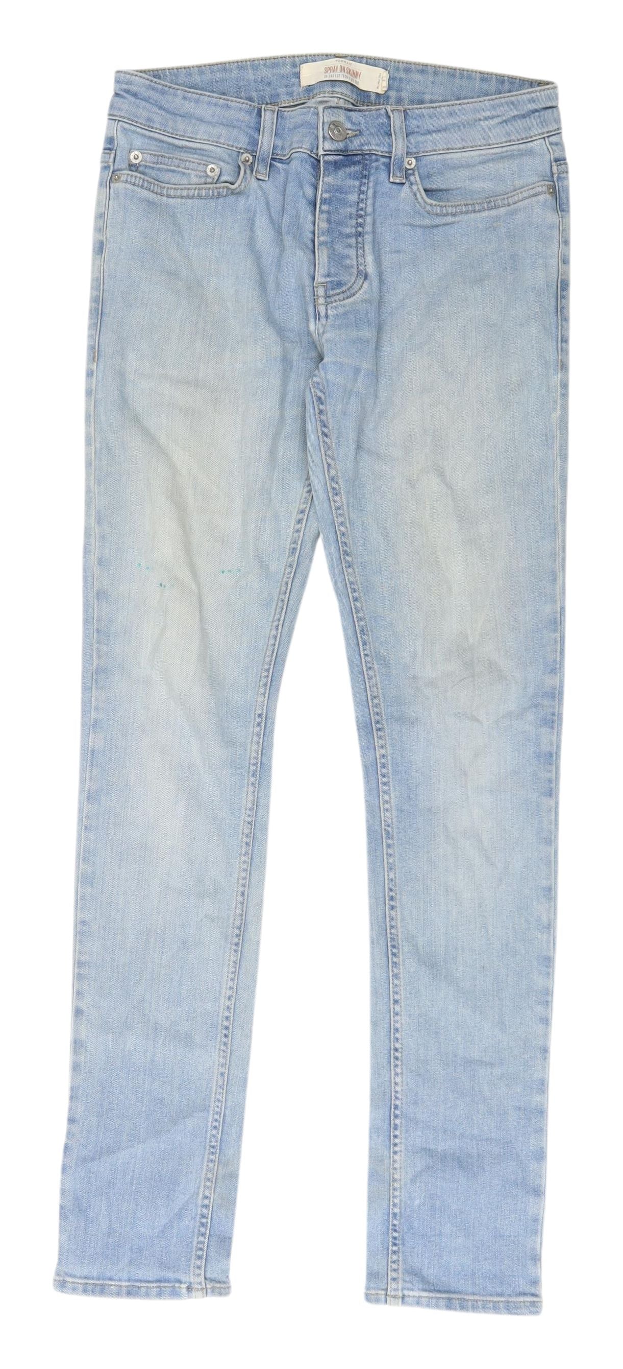 Topman Men's Skinny Blue Jeans 30S