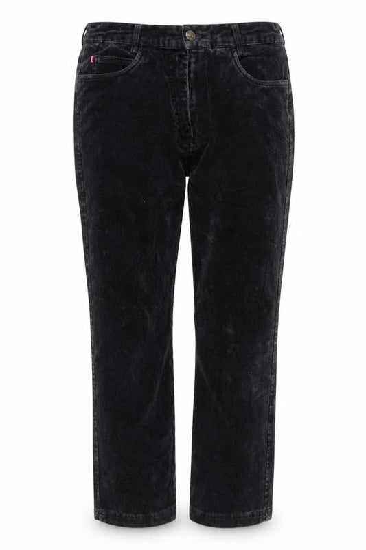 Daily Women's Black Straight Corduroy Trousers Size 12