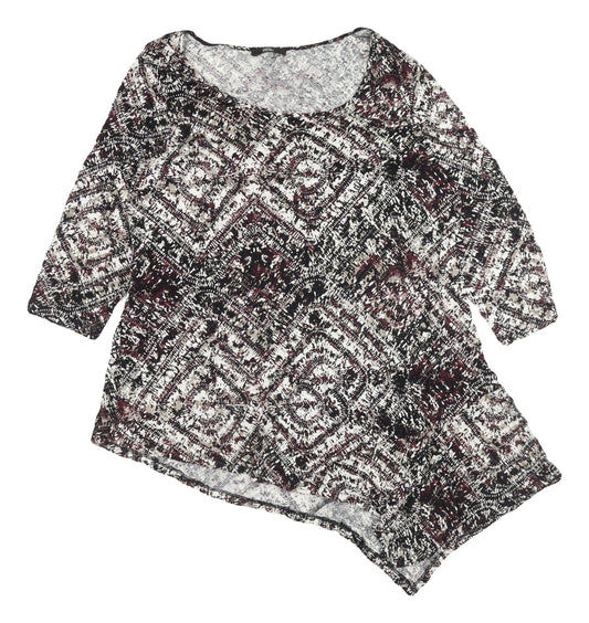Marks & Spencer Women's Multicoloured Geometric Blouse UK 18