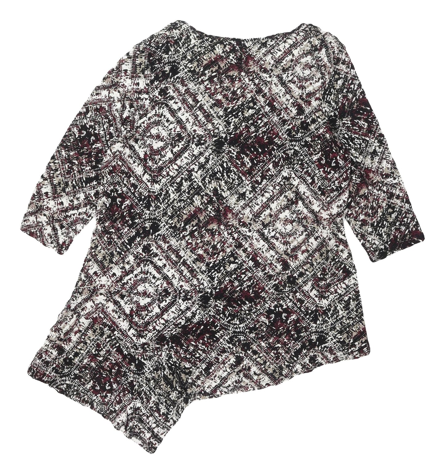 Marks & Spencer Women's Multicoloured Geometric Blouse UK 18