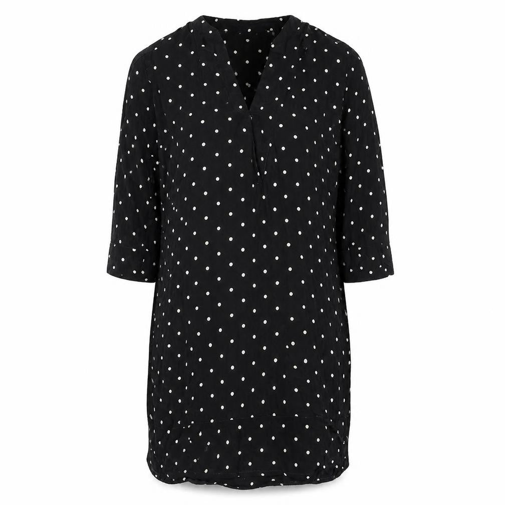 Whistles Women's Black Polka Dot Blouse UK 8