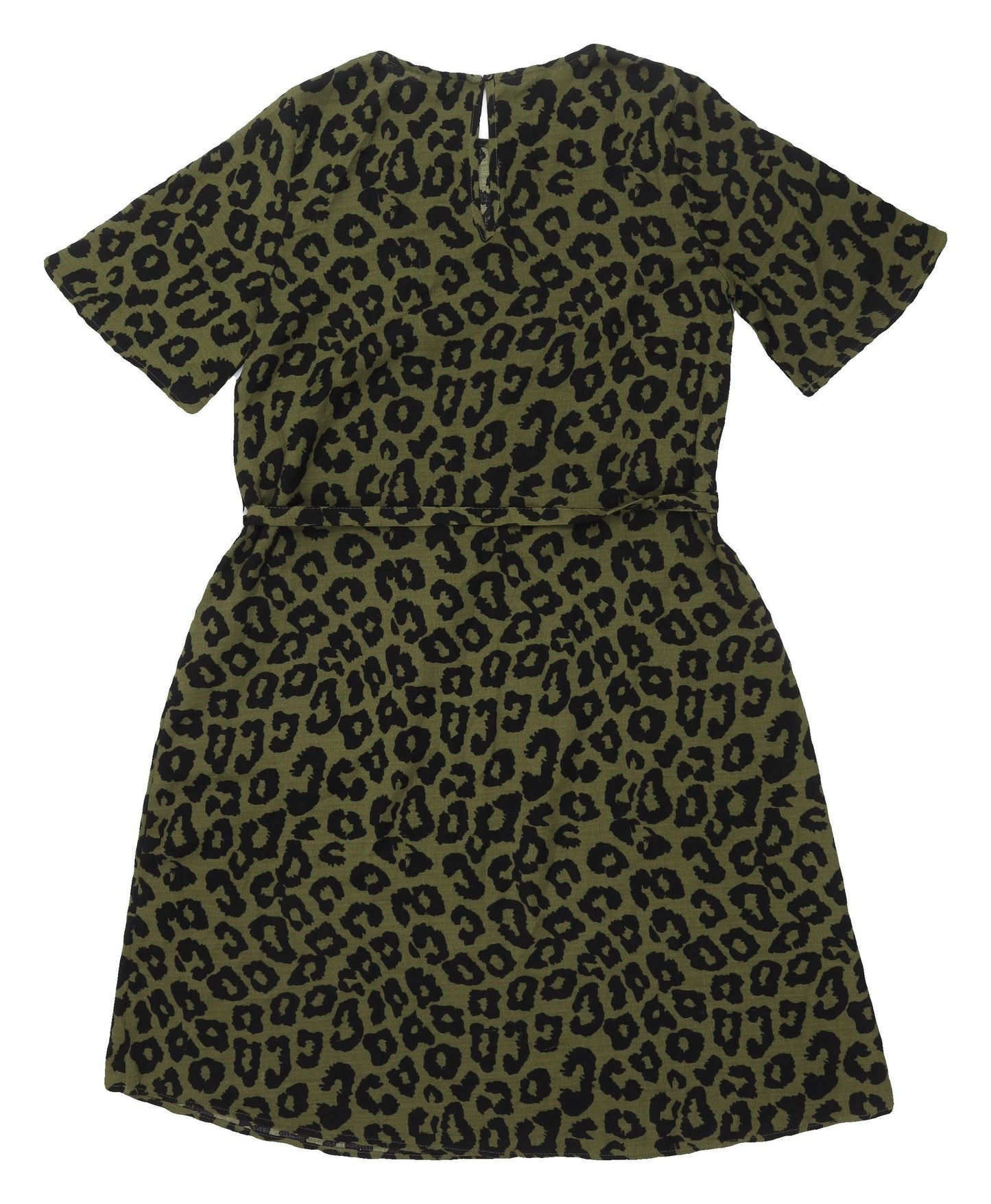 Jacqueline de Yong Women's Green Animal Print Dress, Size 8