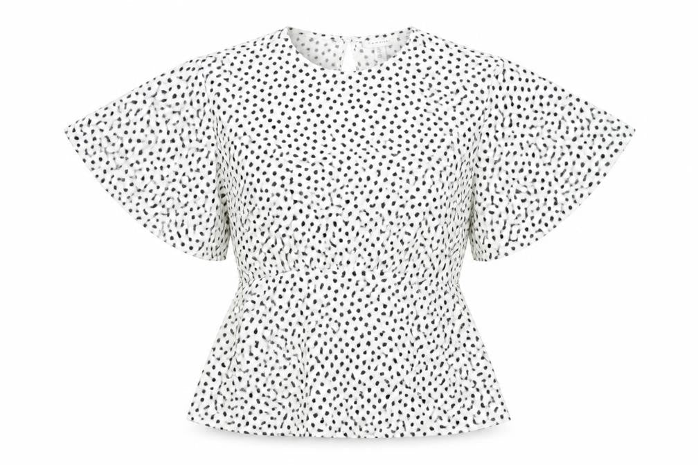 Topshop Women's Floral Ringer Blouse UK 12