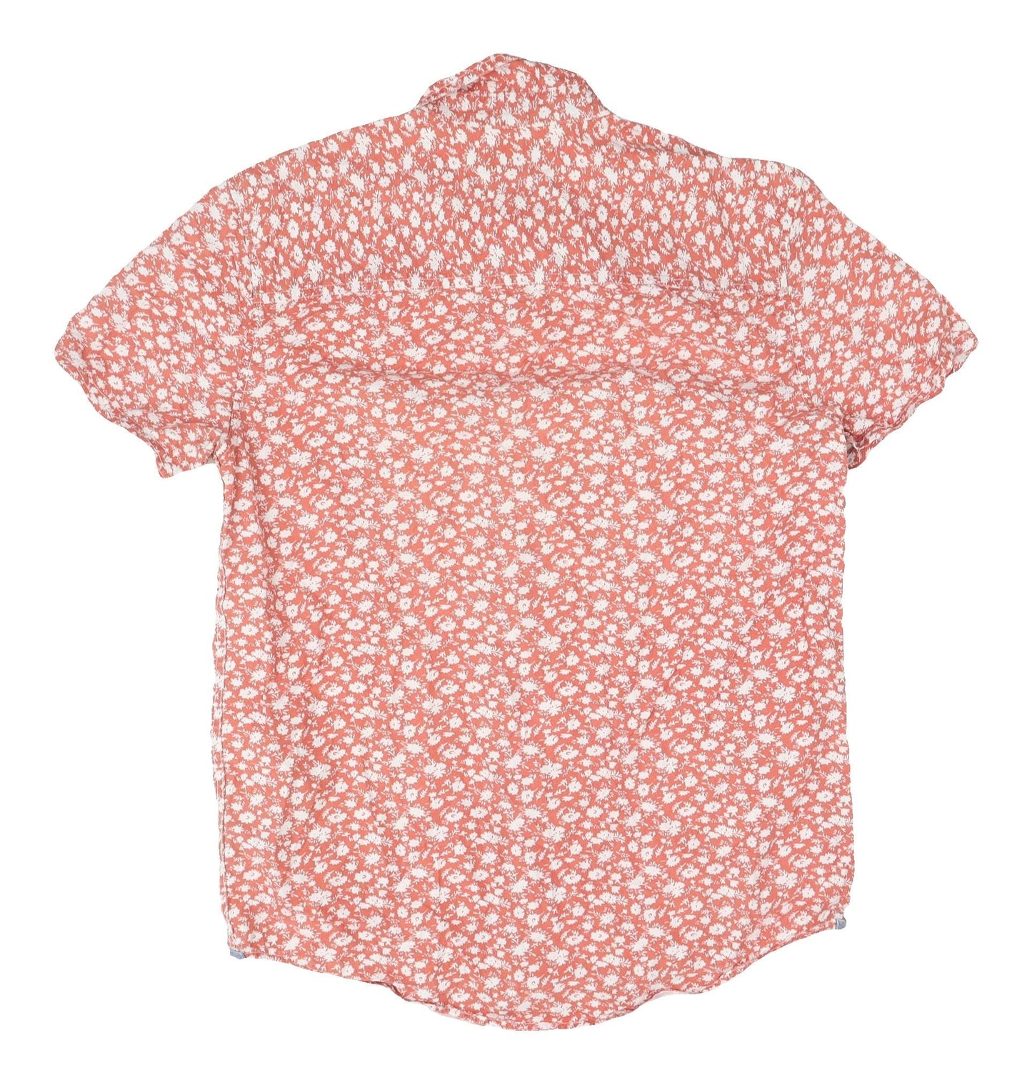 CPRO Provisions Men's Red Floral Short Sleeve Shirt