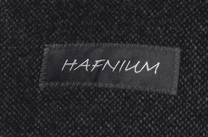 Hafnium Womens Black Wool Blend Long Overcoat Size 30