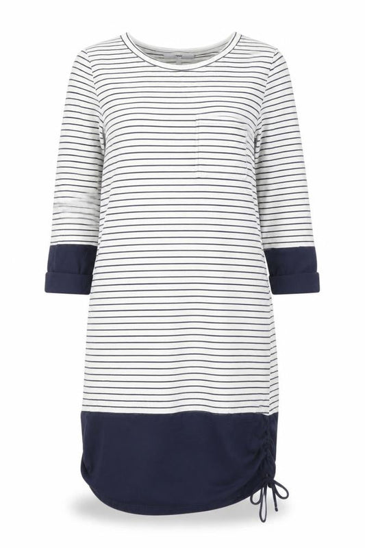 Next Women's Blue Striped T-Shirt Dress Size 8