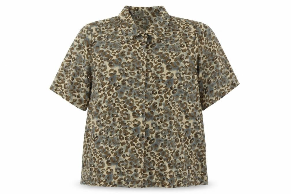 Vinachi Women's Multicoloured Animal Print Shirt