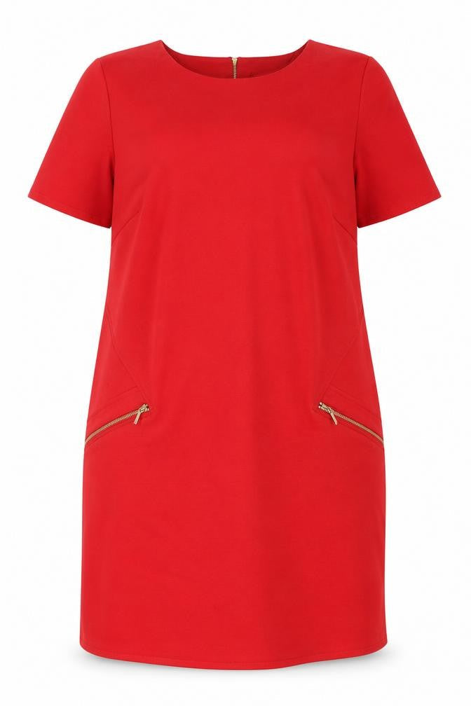 Wallis Women's Red Shift Dress UK 18 Casual Summer