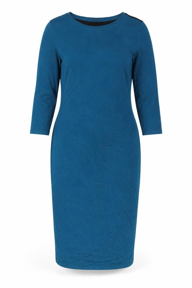 Love Label Women's Blue Black Bodycon Dress Size 16