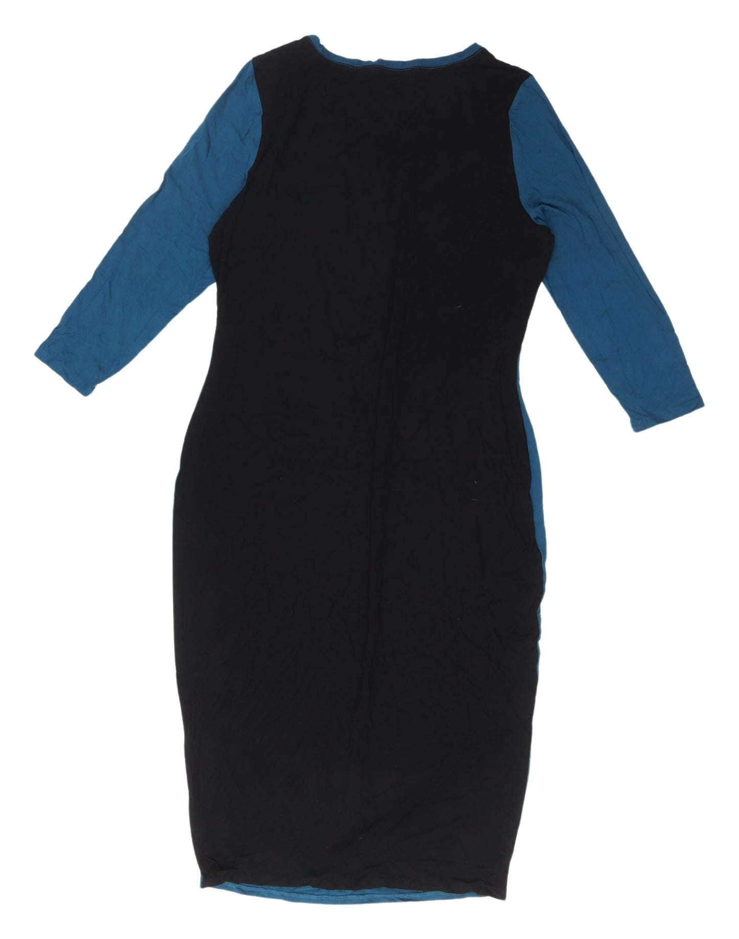 Love Label Women's Blue Black Bodycon Dress Size 16