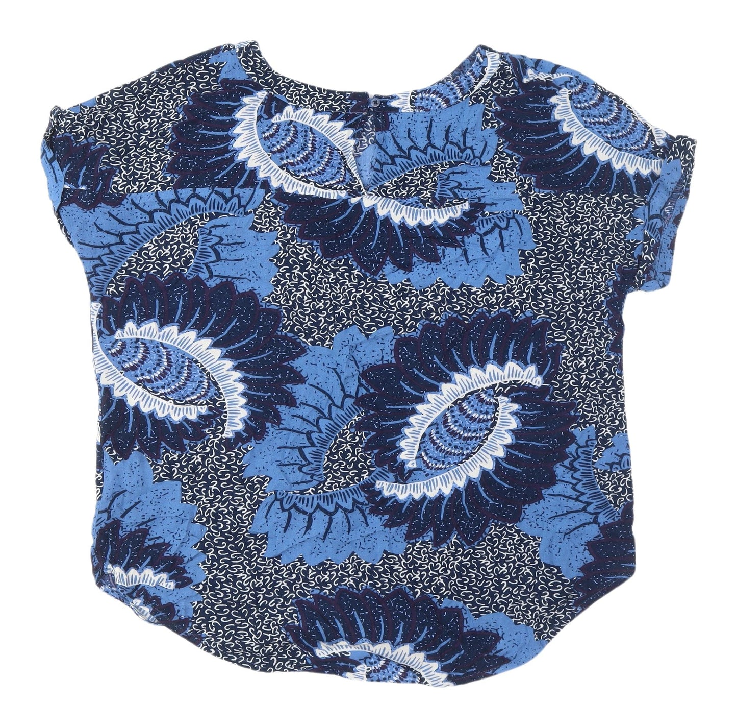 Next Women's Blue Floral Blouse Size 10