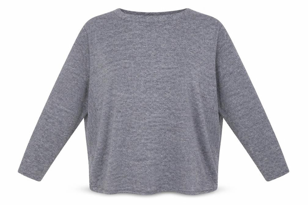 Next Women's Grey Long Sleeve Top Size 14
