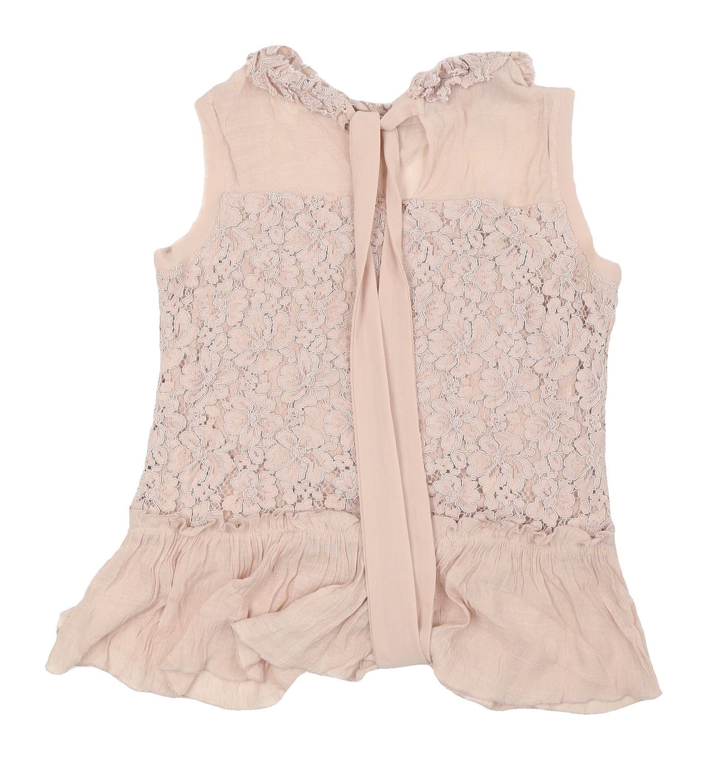 Adiva Women's Beige Lace Blouse XS Camisole