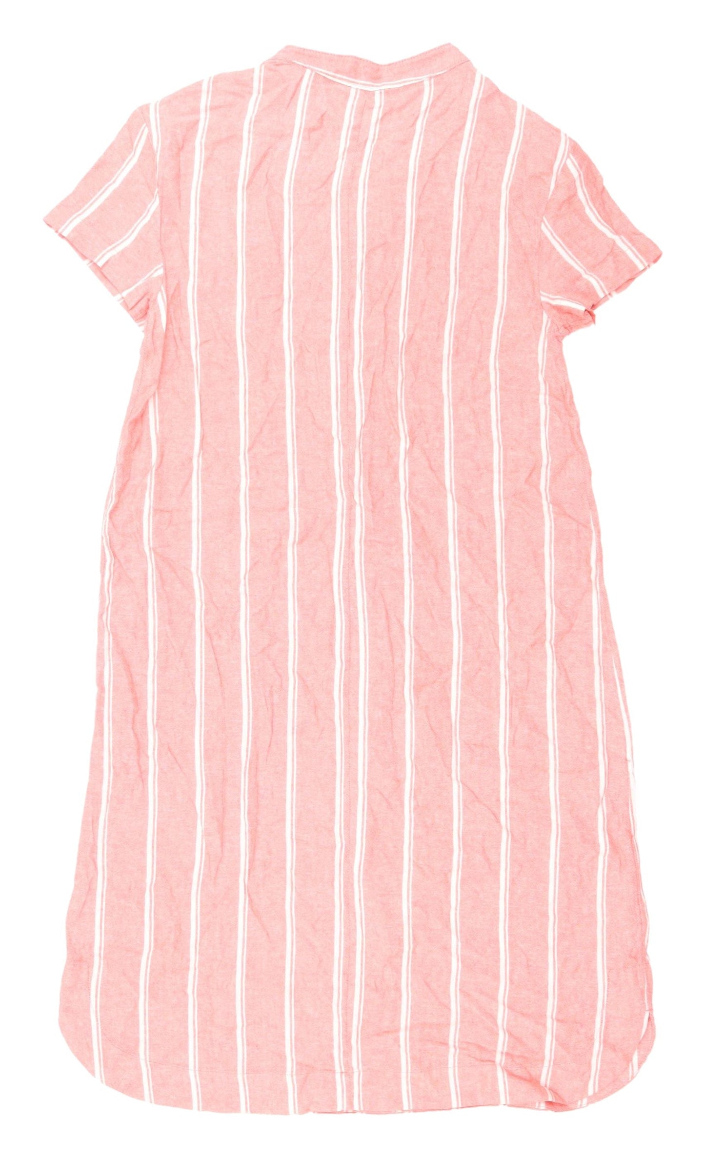 Marks and Spencer Pink Striped Shirt Dress, Size 6