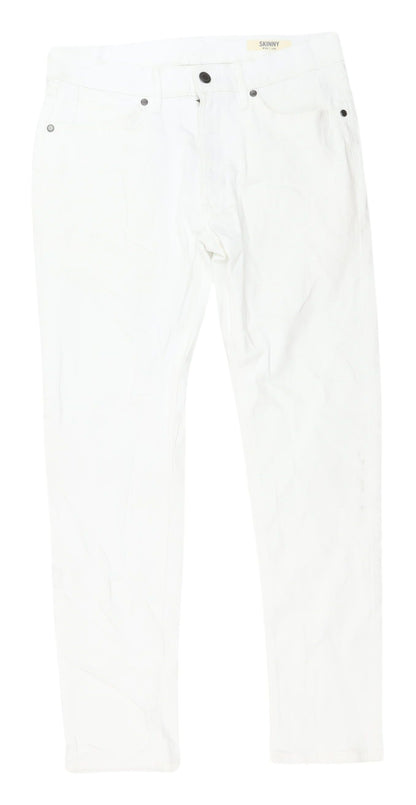 Marks & Spencer Womens  White Skinny Jeans, Size 10, Stretch
