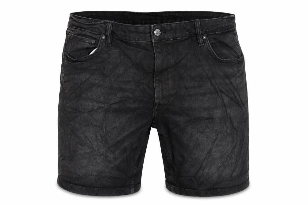 Marks & Spencer Men's Black Chino Denim Shorts XL Regular Fit