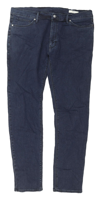 Marks & Spencer Men's Blue Skinny Jeans Size 38