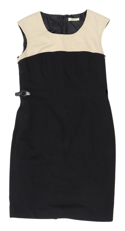 Precis Women's Black Sheath Dress Size 12 Business Casual