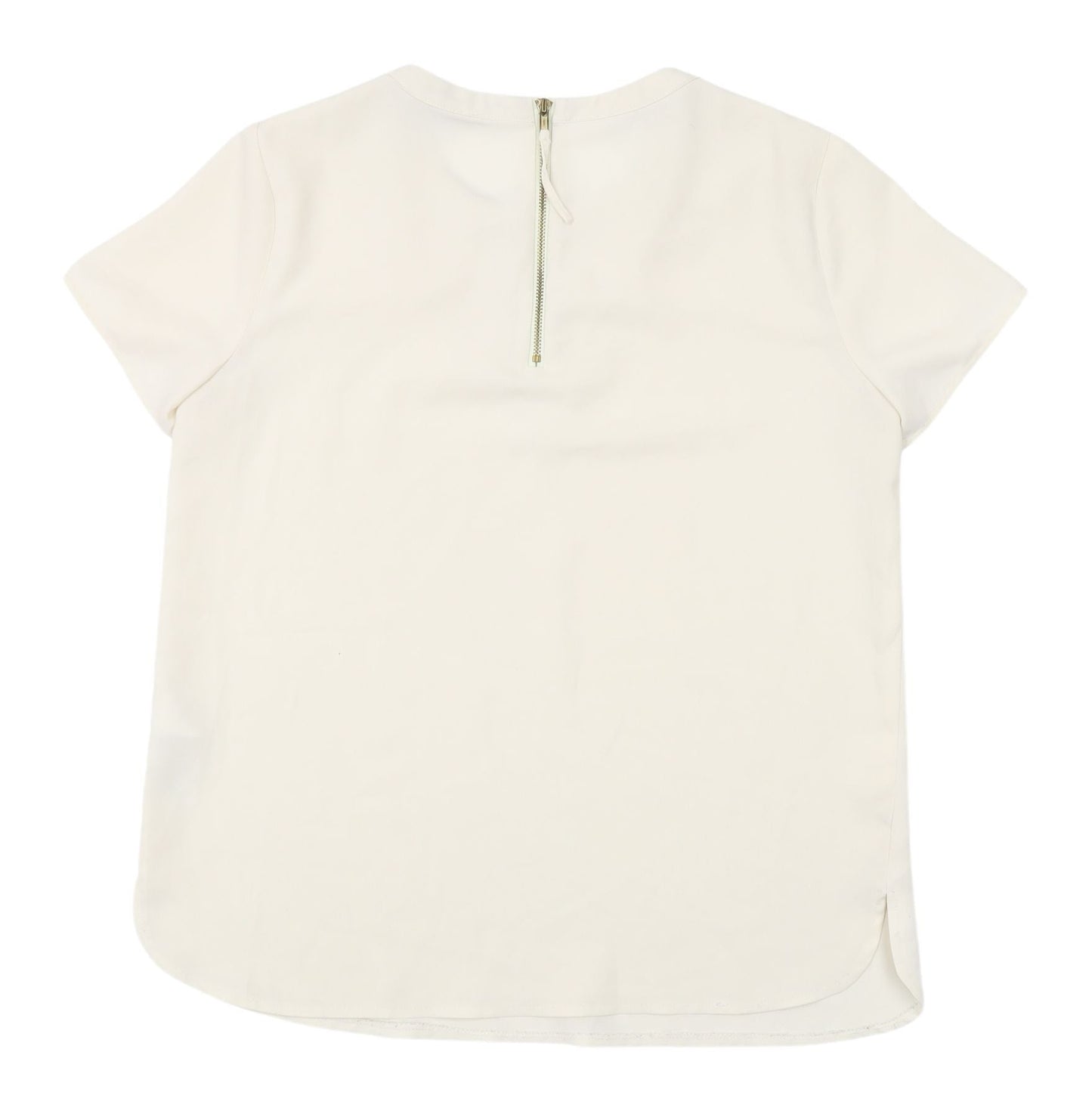 Oasis Ivory Embroidered Women's Blouse Size 8