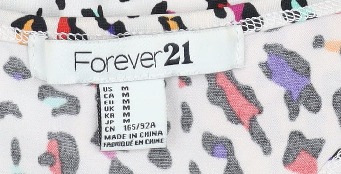 Forever 21 Multicoloured Animal Print Tank Top M