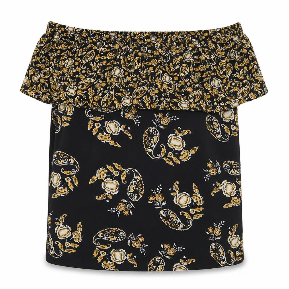 Dorothy Perkins Women's Black Off-Shoulder Blouse Size 12