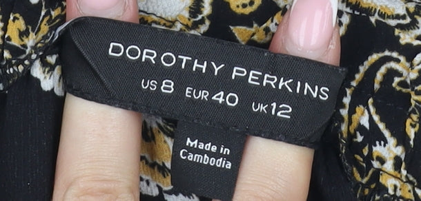 Dorothy Perkins Women's Black Off-Shoulder Blouse Size 12