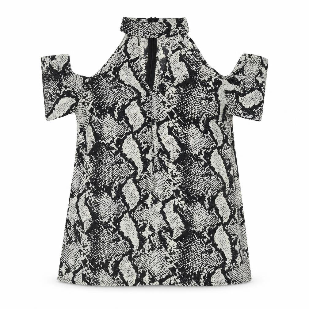 So Laurence Women's Multicoloured Cold Shoulder Blouse