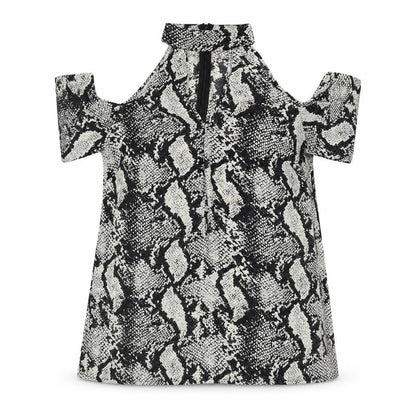 So Laurence Women's Multicoloured Cold Shoulder Blouse