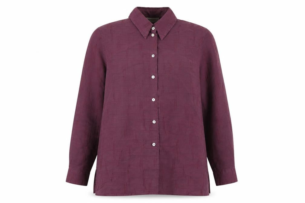C&A Purple Button-Up Shirt Women's Size 12