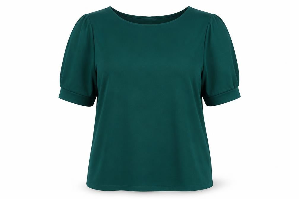 H&M Women's Green XL Basic T-Shirt 3/4 Sleeve