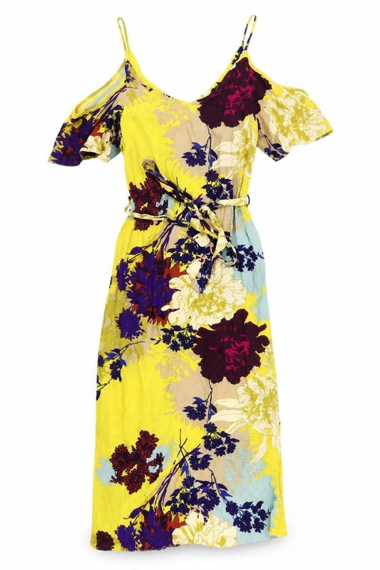 New Look Women's Multicoloured Floral Dress Size 8