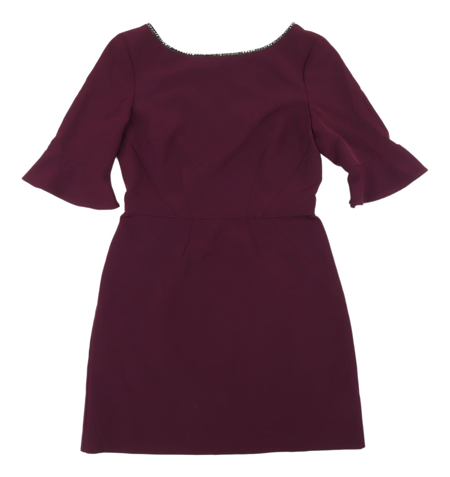 Oasis Women's Purple A-Line Knee Length Dress Size 10