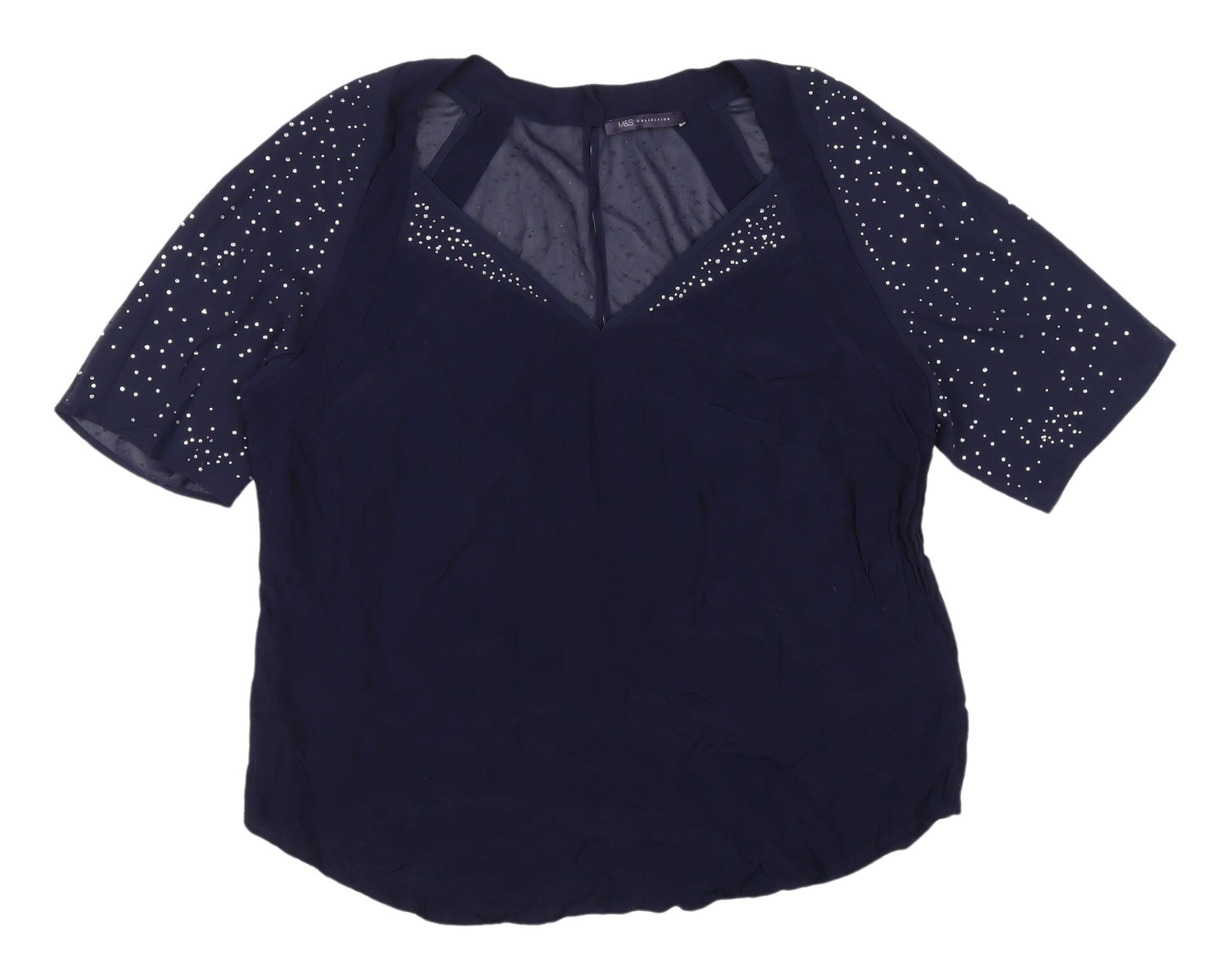 Marks and Spencer Women's Blue Blouse UK Size 18