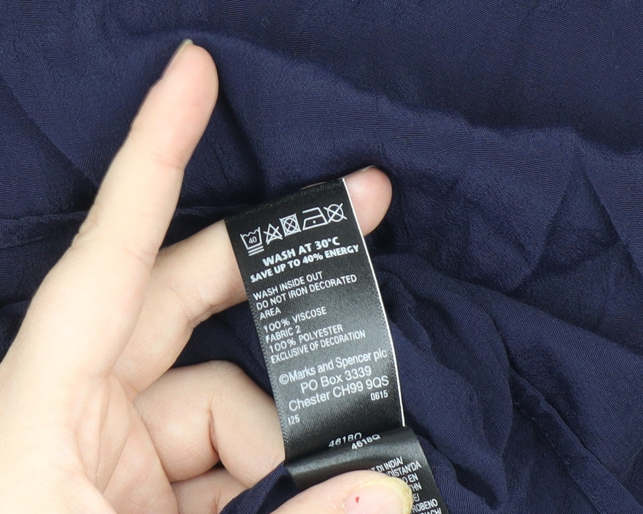 Marks and Spencer Women's Blue Blouse UK Size 18