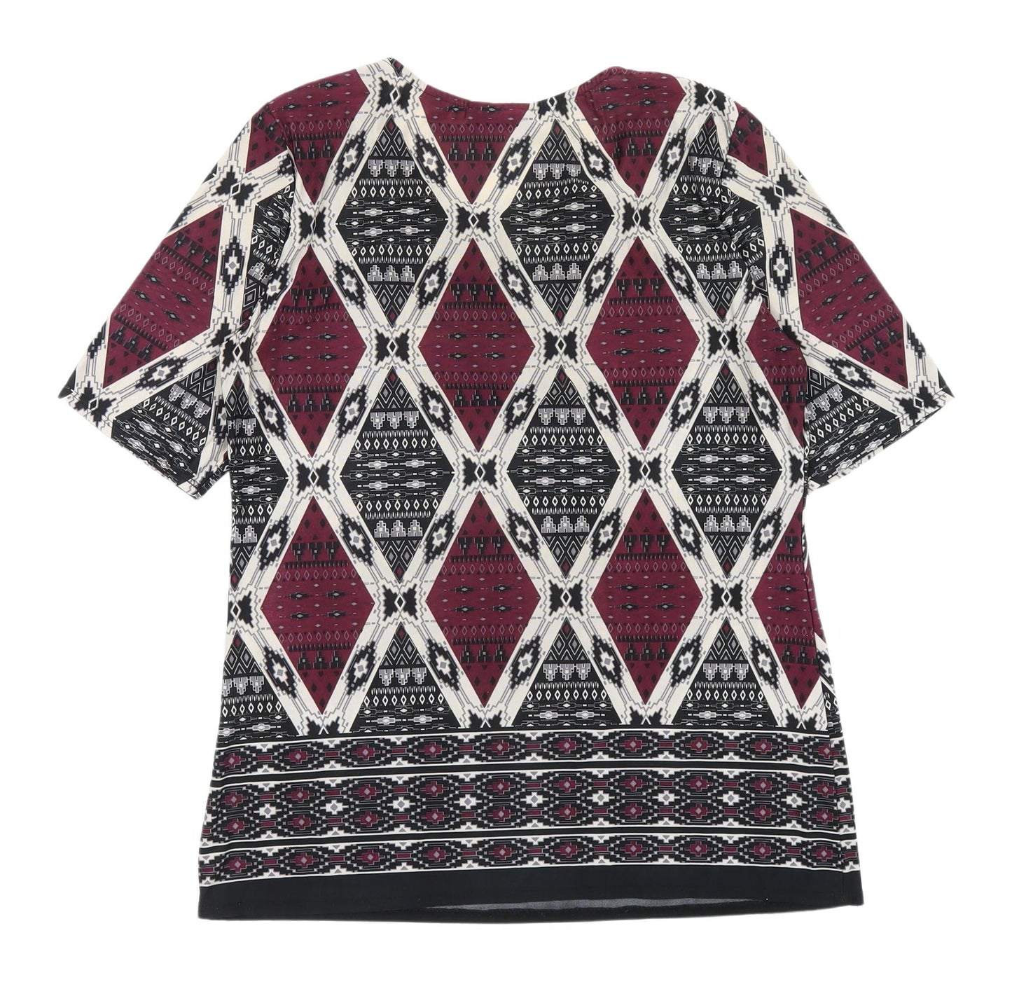 Wallis Women's Multicoloured Geometric Blouse Size 10