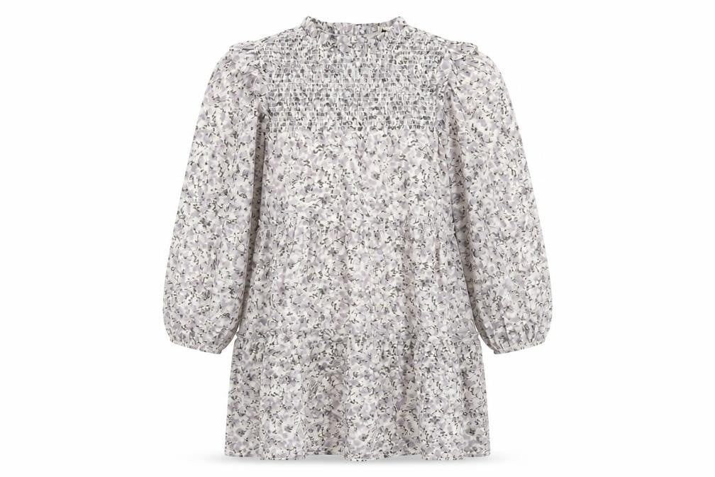 Miss Selfridge Women's Shift Dress Grey Floral Size 8